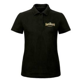 Polo negro chica "Logo Estrellas"