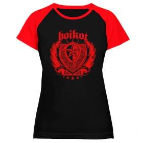 Camiseta ranglan mangas rojas "Balkan Acoustic"