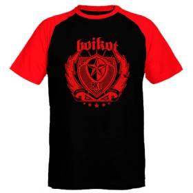 Camiseta ranglan mangas rojas chico "Balkan Acoustic"