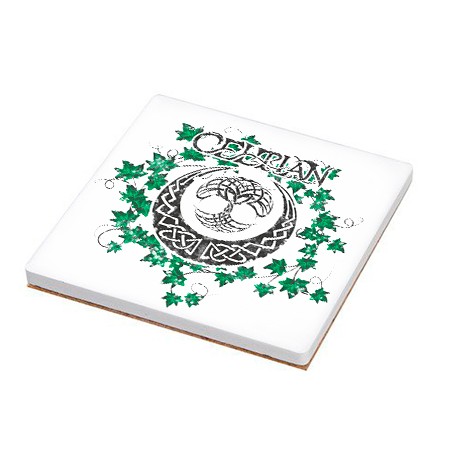 Posavasos cerámica cuadrado "Hiedra"