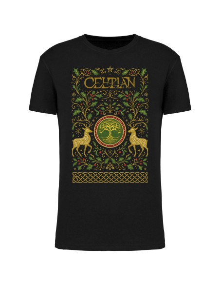 Camiseta negra "Navidad"