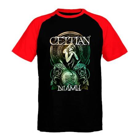 Camiseta ranglan mangas rojas "Niamh"