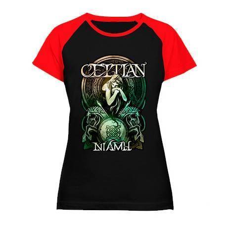 Camiseta ranglan mangas rojas "Niamh" 2