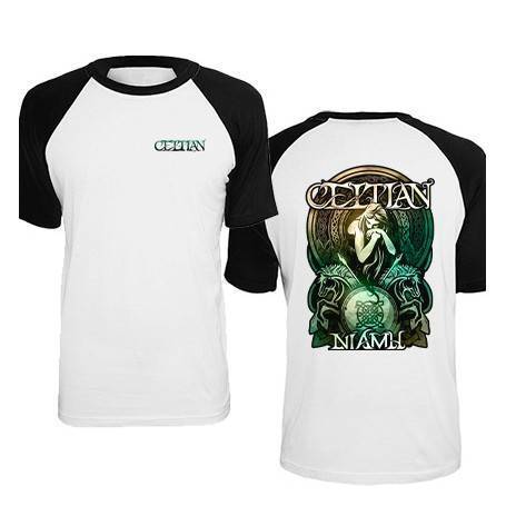 Camiseta ranglan manga negra "Logo" + "Niamh" trasera