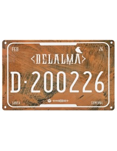 Placa metálica “Santa & Compaña”