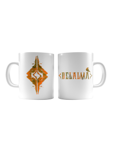 Taza cerámica “Logo Cuervo” + “Cristal”