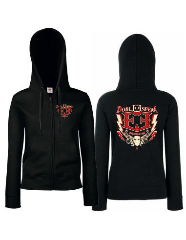 Sudadera cremallera con trasera "Logo...