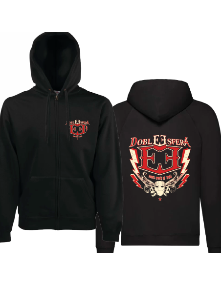 Sudadera cremallera con trasera "Logo Clásico"