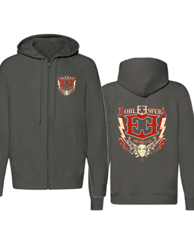 Sudadera cremallera con trasera "Logo...