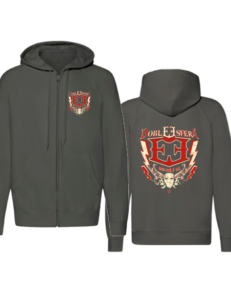 Sudadera cremallera con trasera "Logo Clásico"