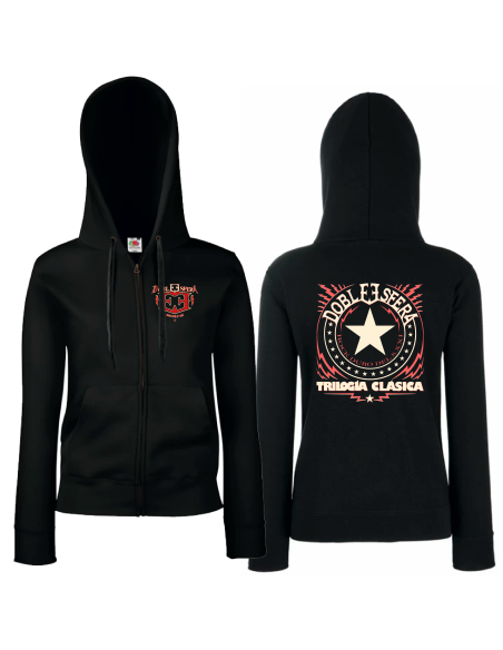Sudadera cremallera con trasera "Trilogía"