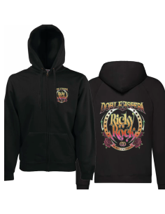 Sudadera cremallera "Ricky Rock" con trasera