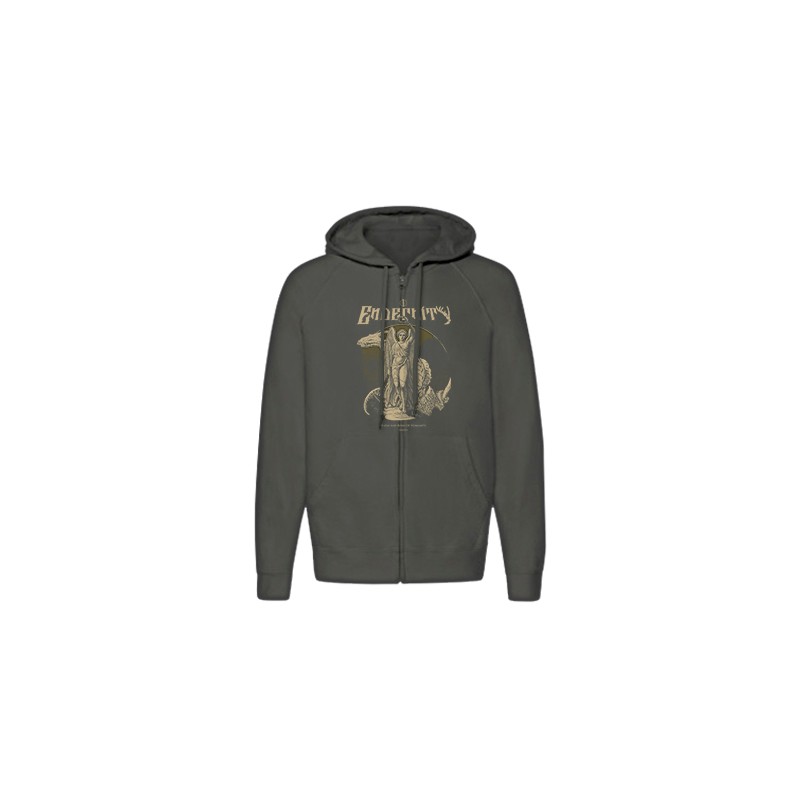Sudadera cremallera "Flesh and bone...