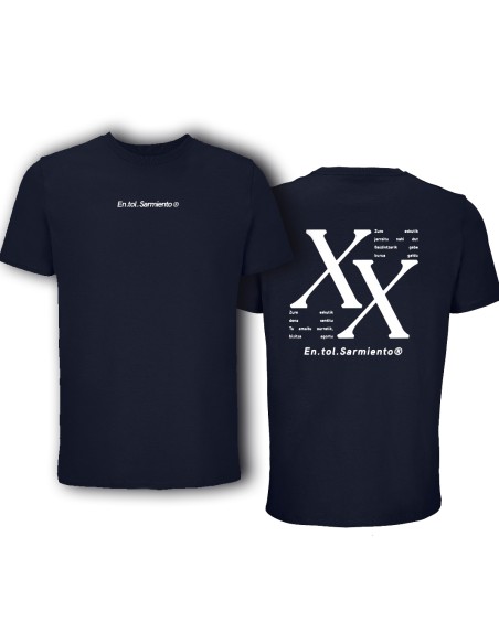 Camiseta azul marino "XX"