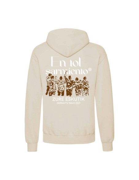Sudadera beige "Zure Eskutik"