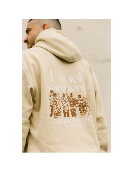 Sudadera beige "Zure Eskutik"