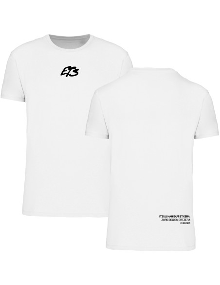 Camiseta blanca "Konkista Txuria"