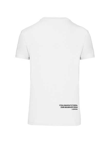 Camiseta blanca "Konkista Txuria"
