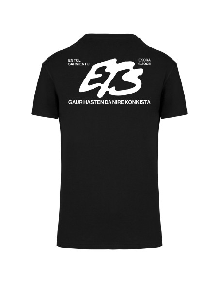 Camiseta negra "Konkista" - Oversize