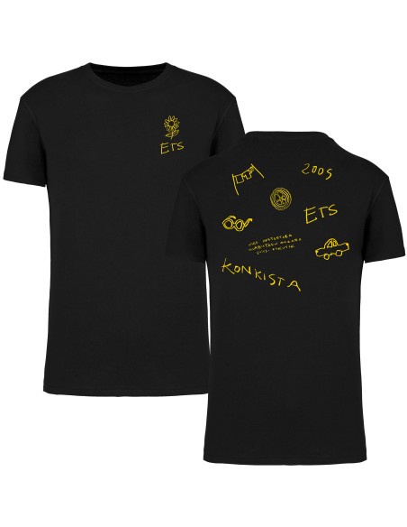 Camiseta negra "Konkista Eguzkilore" - Oversize