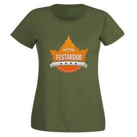 Camiseta verde militar "Logo"