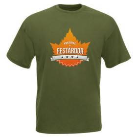 Camiseta verde militar "Logo"