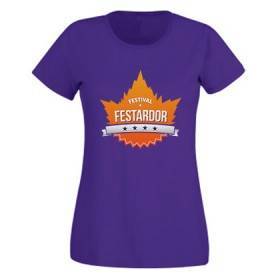 Camiseta morada "Logo"