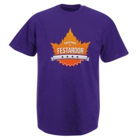 Camiseta morada "Logo"