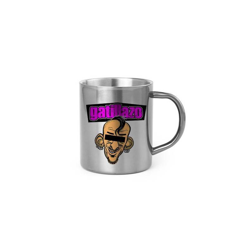 Taza metálica "Caricatura Evaristo"