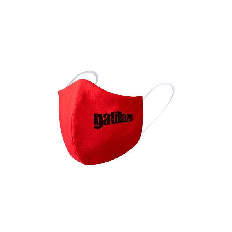 Mascarilla roja "Logo" negro