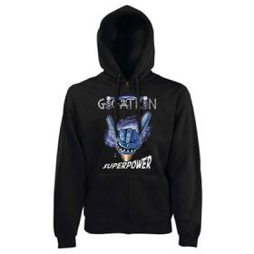 Sudadera cremallera "Superpower"