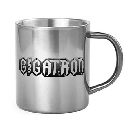 Taza metálica "Logo Gris"