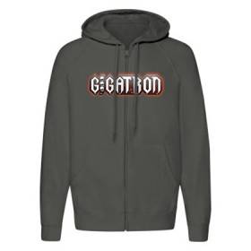 Sudadera cremallera "Logo resplandor"