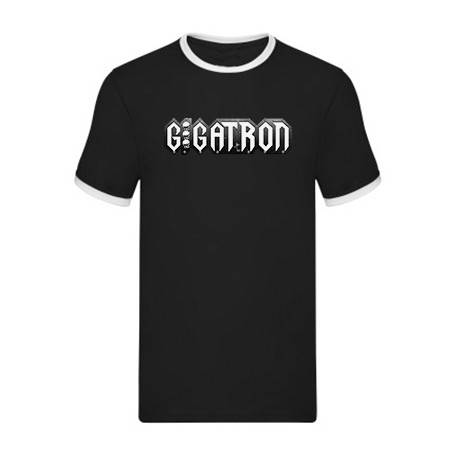 Camiseta con ribete "Logo Gris"