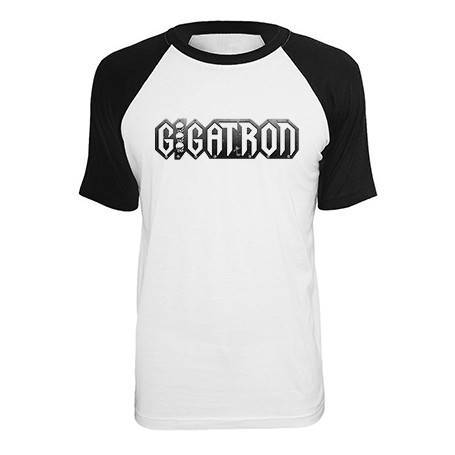 Camiseta ranglan manga negra "Logo Gris"