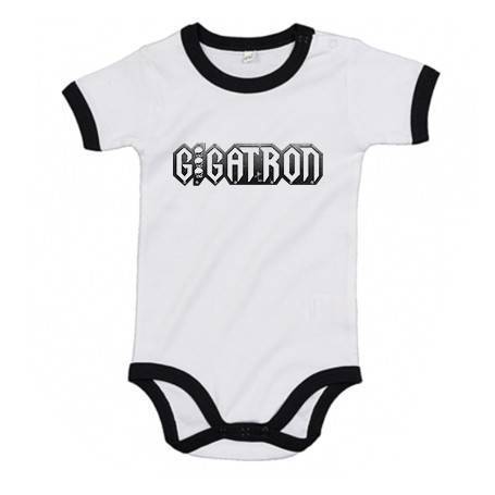 Body bebé con ribete "Logo Gris"