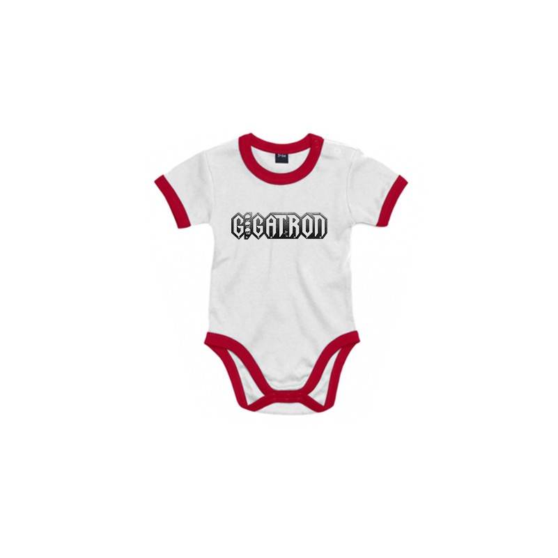 Body bebé con ribete "Logo Gris"