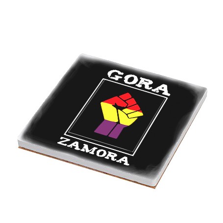 Posavasos cerámica cuadrado "Bandera"