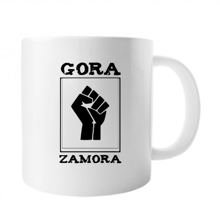 Taza cerámica "Gora Zamora" estampación negra