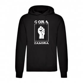 Sudadera "Gora Zamora" estampación blanca