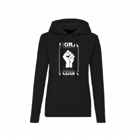 Sudadera "Gora Zamora" estampación blanca