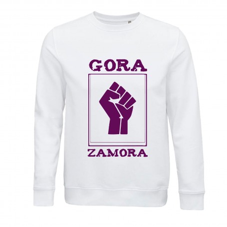 Sudadera de algodón orgánico "Gora Zamora" estampación...