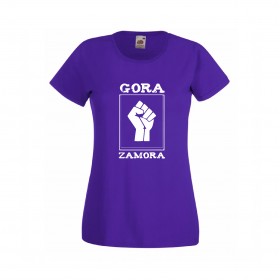 Camiseta "Gora Zamora" estampación blanca