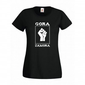 Camiseta "Gora Zamora" estampación blanca