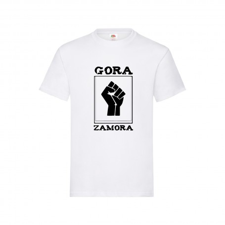 Camiseta "Gora Zamora" estampación negra