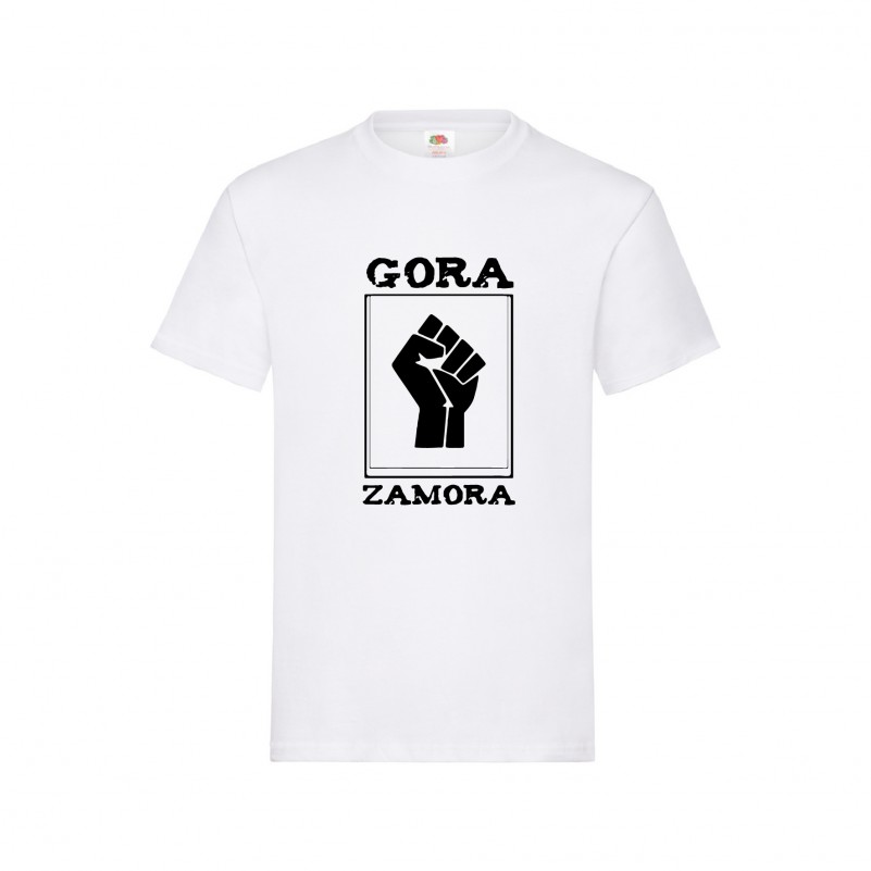 Camiseta "Gora Zamora" estampación negra