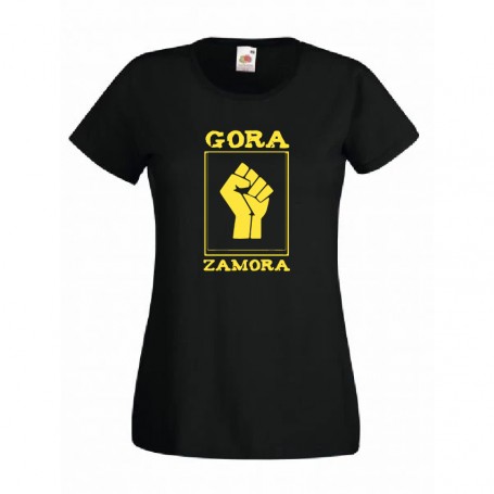 Camiseta "Gora Zamora" estampación amarilla 2