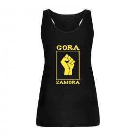 Camiseta "Gora Zamora" estampación amarilla