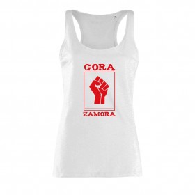 Camiseta "Gora Zamora" estampación roja
