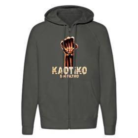 Sudadera cremallera "Adicto"